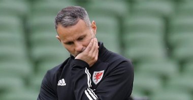 Wales manager Ryan Giggs during the UEFA Nations League match between the Republic of Ireland and Wales, Aviva Stadium, Dublin, Ireland, Oct. 11, 2020. (Reuters File Photo)