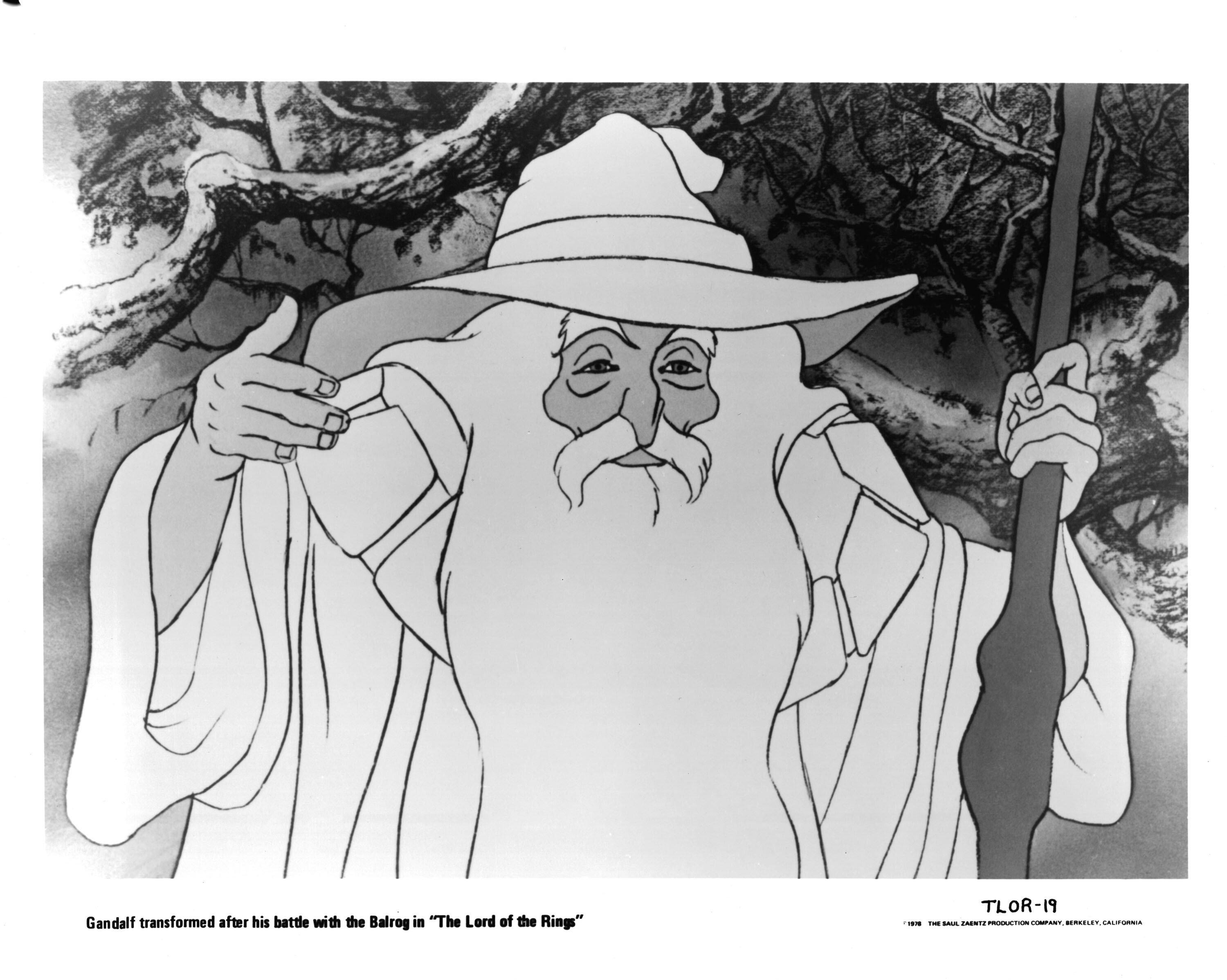 Gandalf the wizard from the film 'The Lord Of The Rings', 1978. (Getty Images)