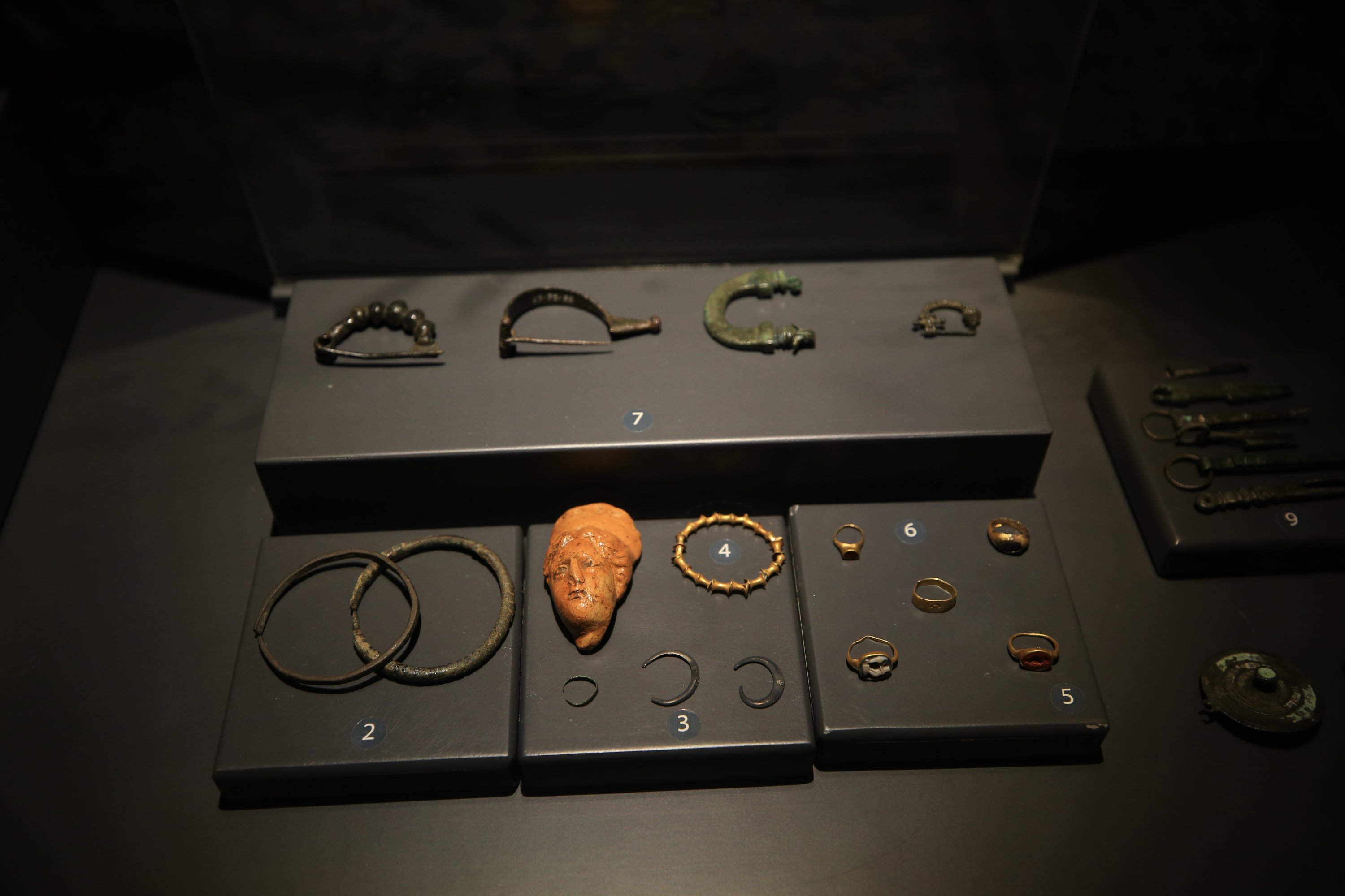 Artifacts belonging to the Lycian civilizations are on display at the Museum of Lycian Civilizations, Antalya, southern Turkey, April 27, 2021. (AA Photo)