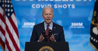 U.S. President Joe Biden speaks about COVID-19 vaccinations at the White House, Washington, D.C., U.S., April 21, 2021. (AP Photo)