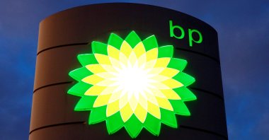 The logo of BP is seen at a petrol station in Kloten, Switzerland, Oct. 3, 2017. (Reuters Photo)