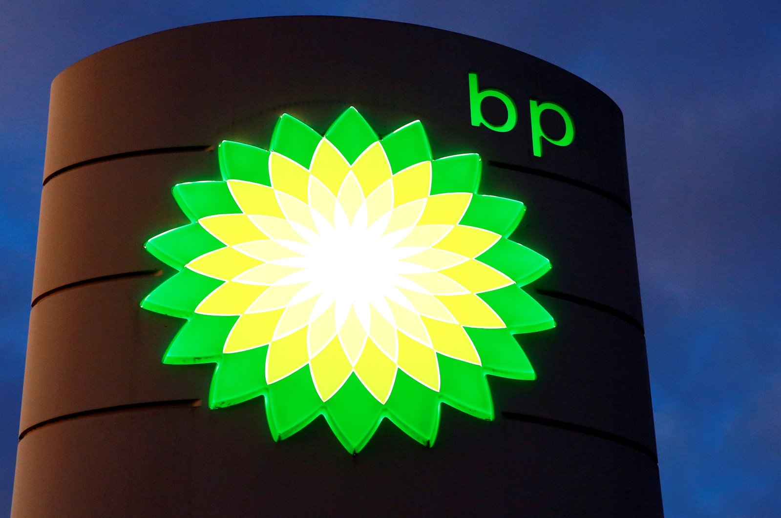 The logo of BP is seen at a petrol station in Kloten, Switzerland, Oct. 3, 2017. (Reuters Photo)