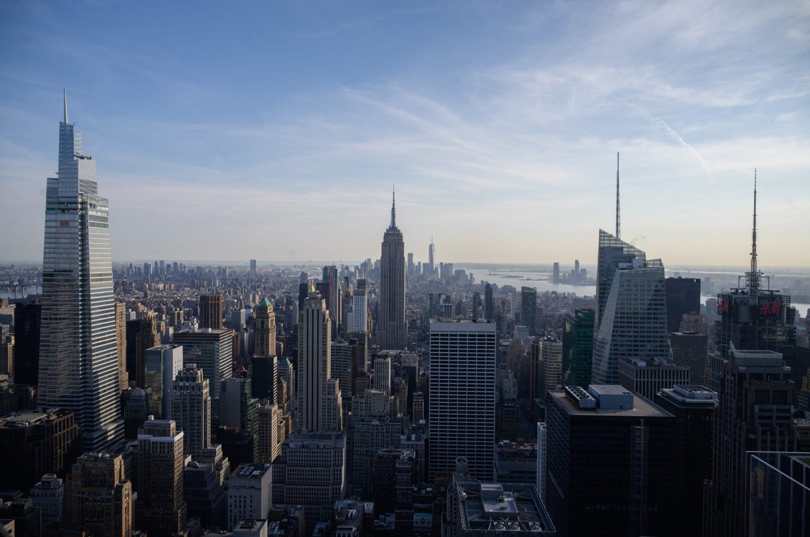 A general view shows the skyline of Manhattan, New York, U.S., April 27, 2021. (AFP Photo)