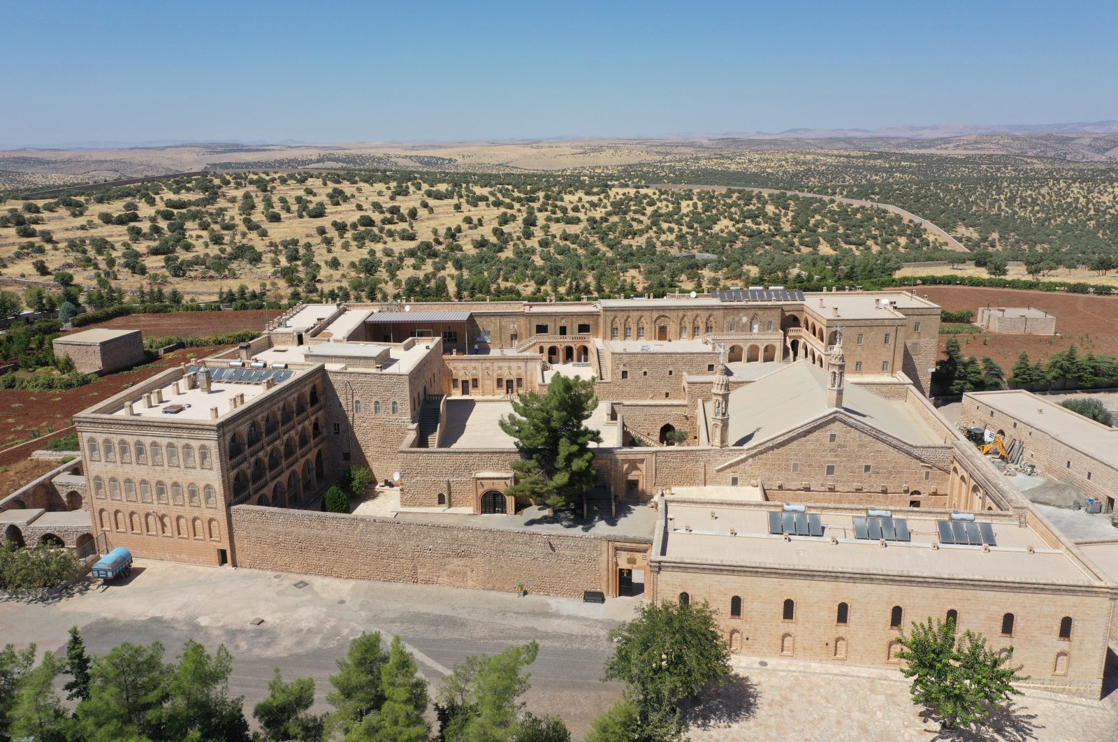 A view of the Monastery of Mor Gabriel in the Tur Abdin region in Mardin, southeastern Turkey. (Courtesy of the Ministry of Culture and Tourism).