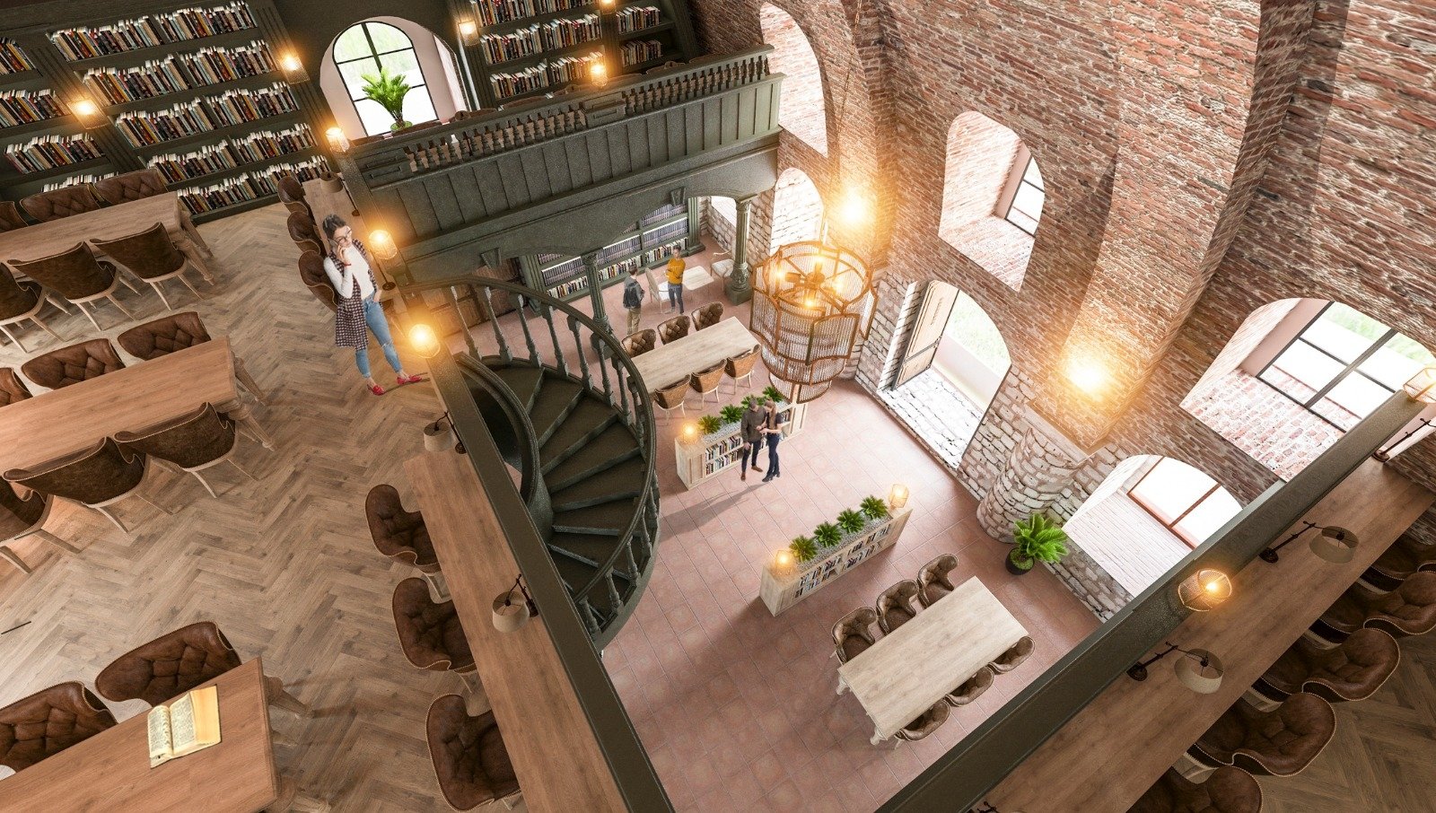 This model, featured in the official plan, shows how the interior of the Esgher Synagogue in Istanbul will look like after restoration. (AA Photo) 