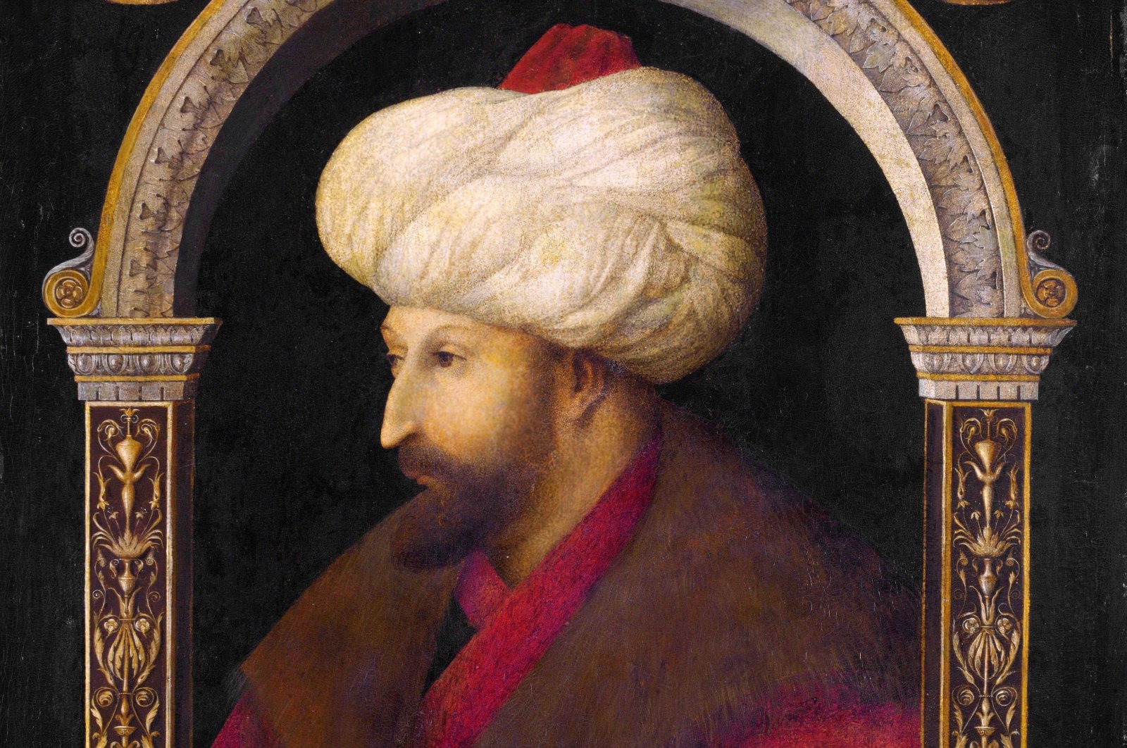 A portrait of Mehmed the Conqueror by Italian painter Gentile Bellini. (Archive Photo)