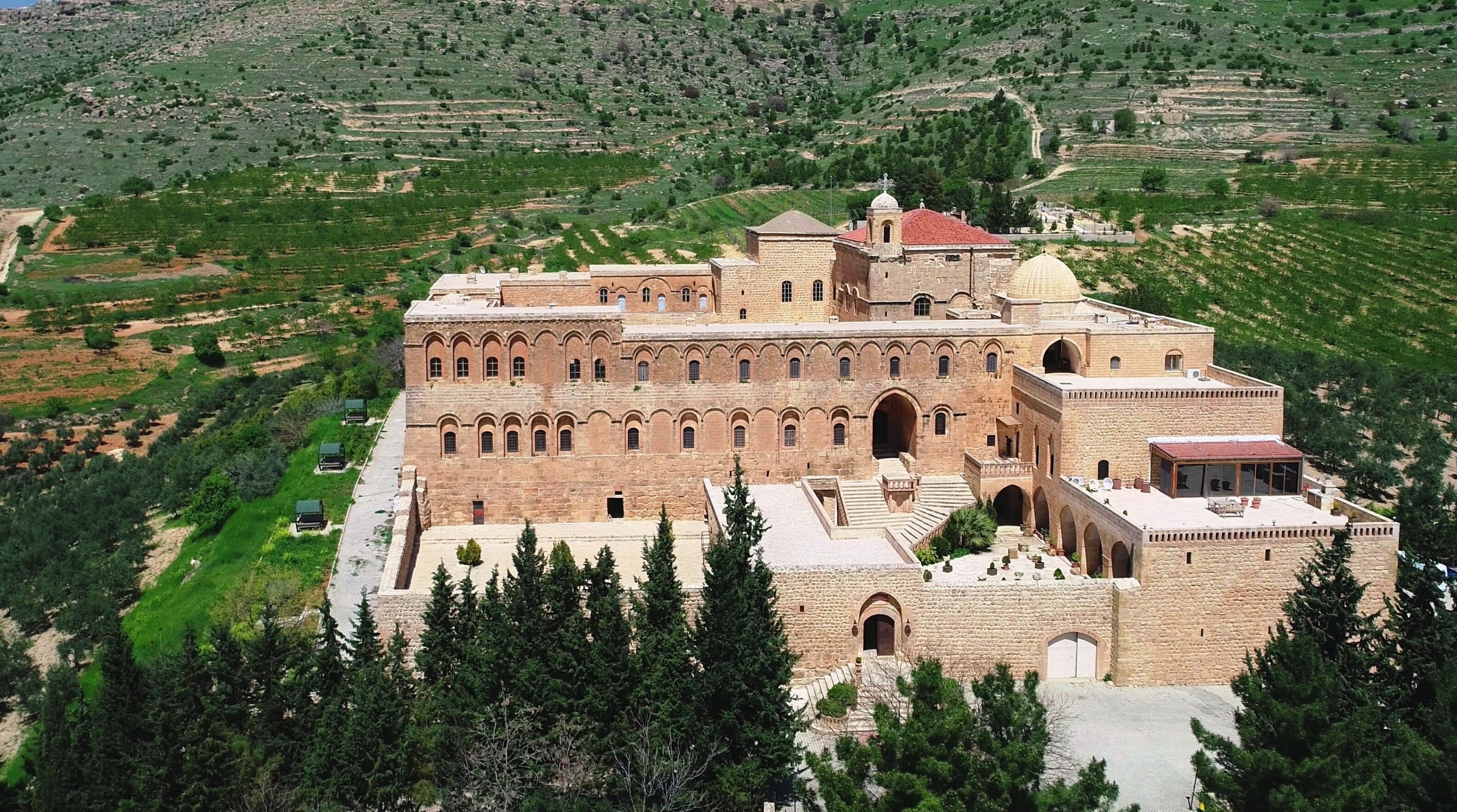 A general view from the Monastery of Deyrul Zafaran, Mardin, southeastern Turkey, May 2, 2021. (AA Photo)