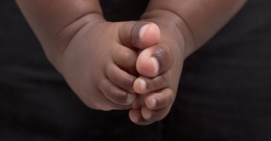 A newborn baby's feet are pictured. (Shutterstock Photo)