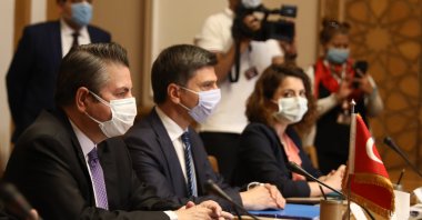 Turkish delegation meets with Egyptian officials in Cairo, Egypt, May 5, 2021. (AA Photo)