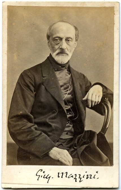 Photograph of Giuseppe Mazzini by Domenico Lama.