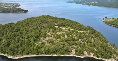 An aerial view of the Karatepe Aslantaş Open Air Museum and National Park, which has been part of the UNESCO World Heritage Tentative List since 2020, Osmaniye, southern Turkey, May 5, 2021. (AA Photo)