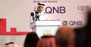 Qatar Finance Minister Ali Sherif al-Emadi speaks during the Euromoney Qatar Conference in Doha, Qatar, Dec. 6, 2016. (Reuters Photo)