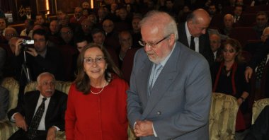 Emine Işınsu with her husband, Iskender Öksüz. (AA Photo)