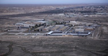 Ain al-Asad air base seen in the western Anbar desert, Iraq, Dec. 29, 2019. (AP Photo)
