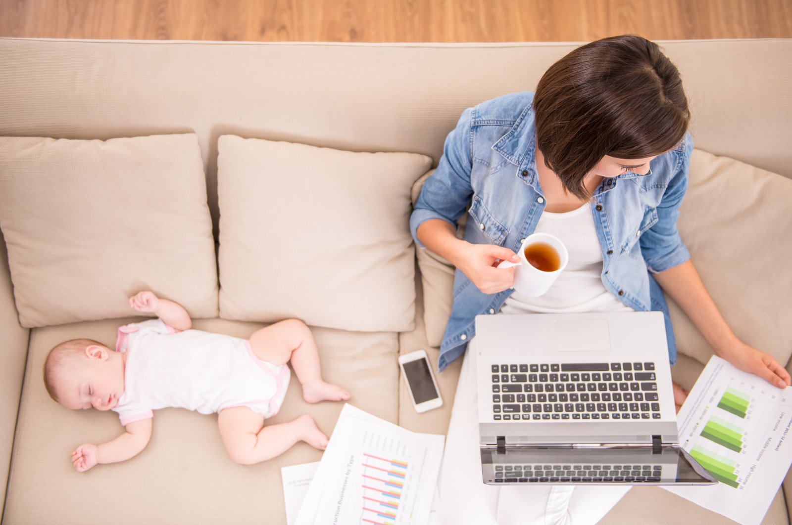 The pandemic adds an extra burden for working mothers, be it working from home or office, as taking care of children is still viewed as the primary responsibility of women. (Shutterstock Photo)