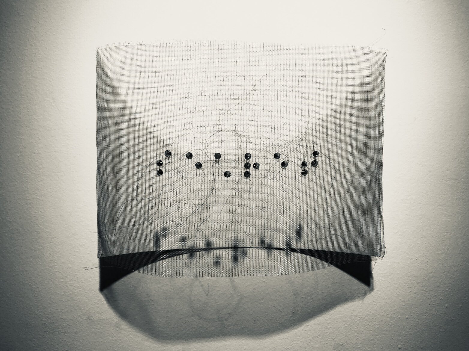 Özgül Kahraman presents variations on the Braille alphabet in her series “On Three Possibilities." (Photo courtesy of Daire Sanat)