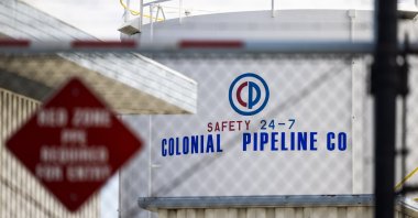 A Colonial Pipeline facility in Baltimore, Maryland, U.S., May 10, 2021. (EPA Photo)