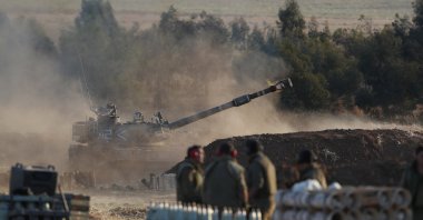 An Israeli artillery shells targets in the Gaza Strip as the escalation continues between the Israeli Army and Hamas forces at the Gaza Border, Israel, 13 May 2021. (EPA File Photo)
