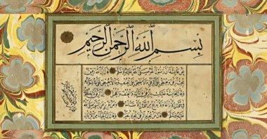 A calligraphy work by Hafız Osman.