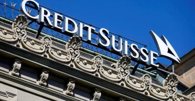 The logo of Swiss bank Credit Suisse is seen at its headquarters in Zurich, Switzerland, March 24, 2021. (Reuters Photo)