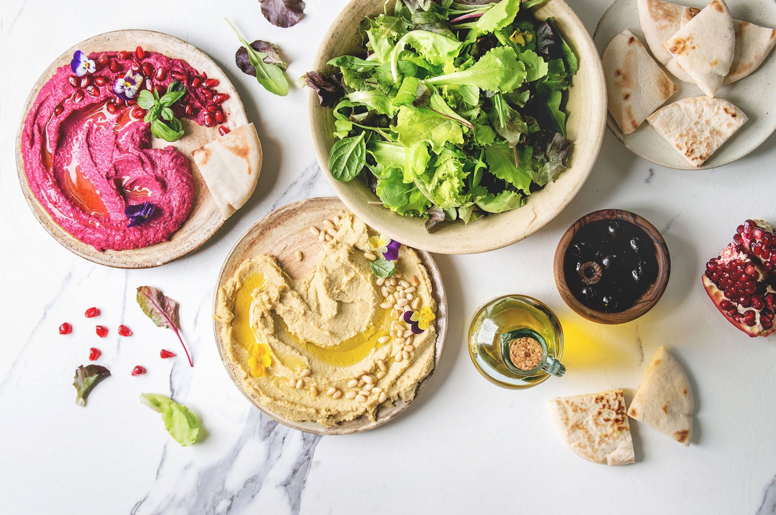 When you crave something colorful, try these variations of hummus. (Getty Images)
