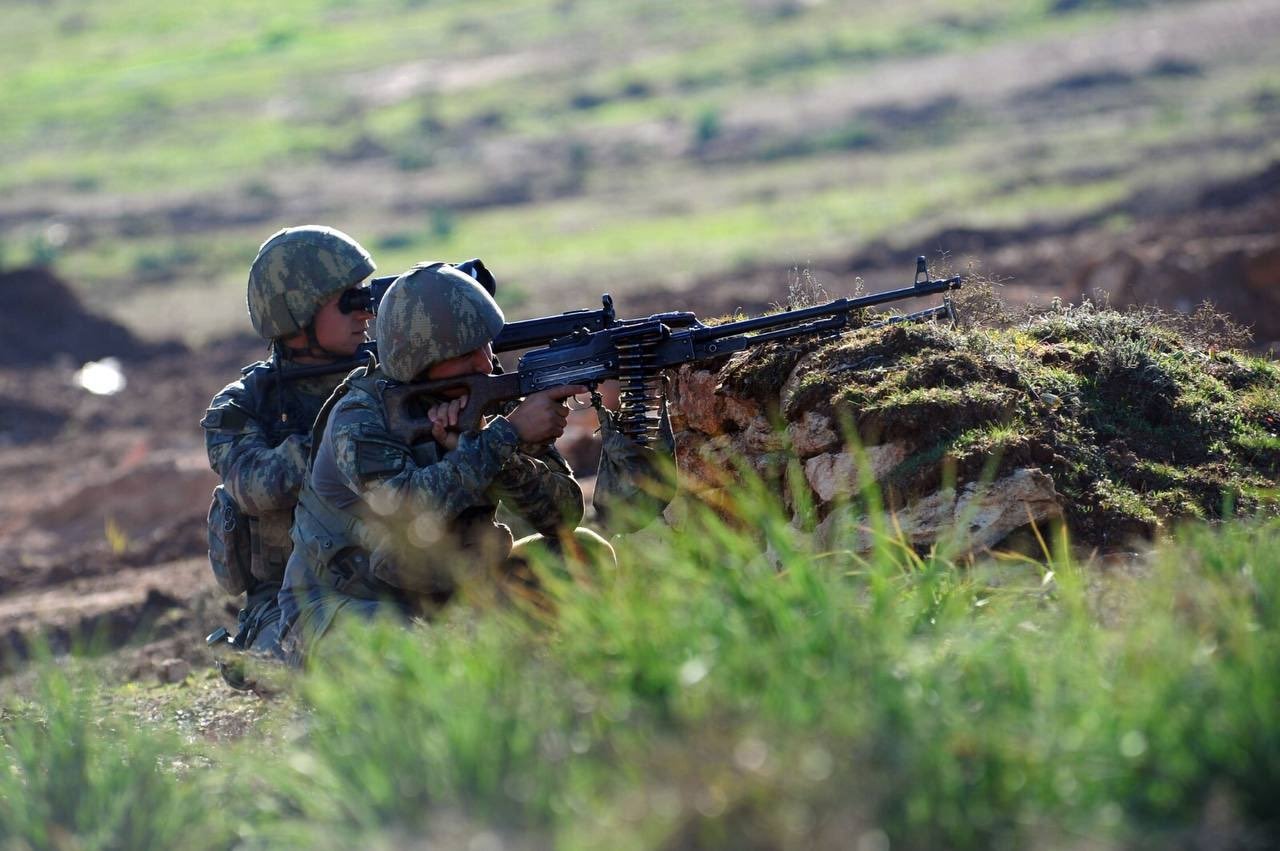 Turkish soldiers are seen during an operation against PKK in southeastern Turkey, May 4, 2021. (DHA Photo)