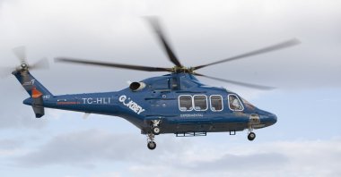 TAI's Gökbey makes a certification flight with its second prototype over the skies of the capital Ankara, Turkey, Jan. 7, 2019. (IHA Photo)