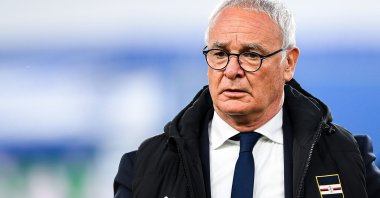 Sampdoria’s Italian coach Claudio Ranieri during a match against Parma at Luigi Ferraris stadium, Genoa, Italy, May 22, 2021. (EPA Photo)