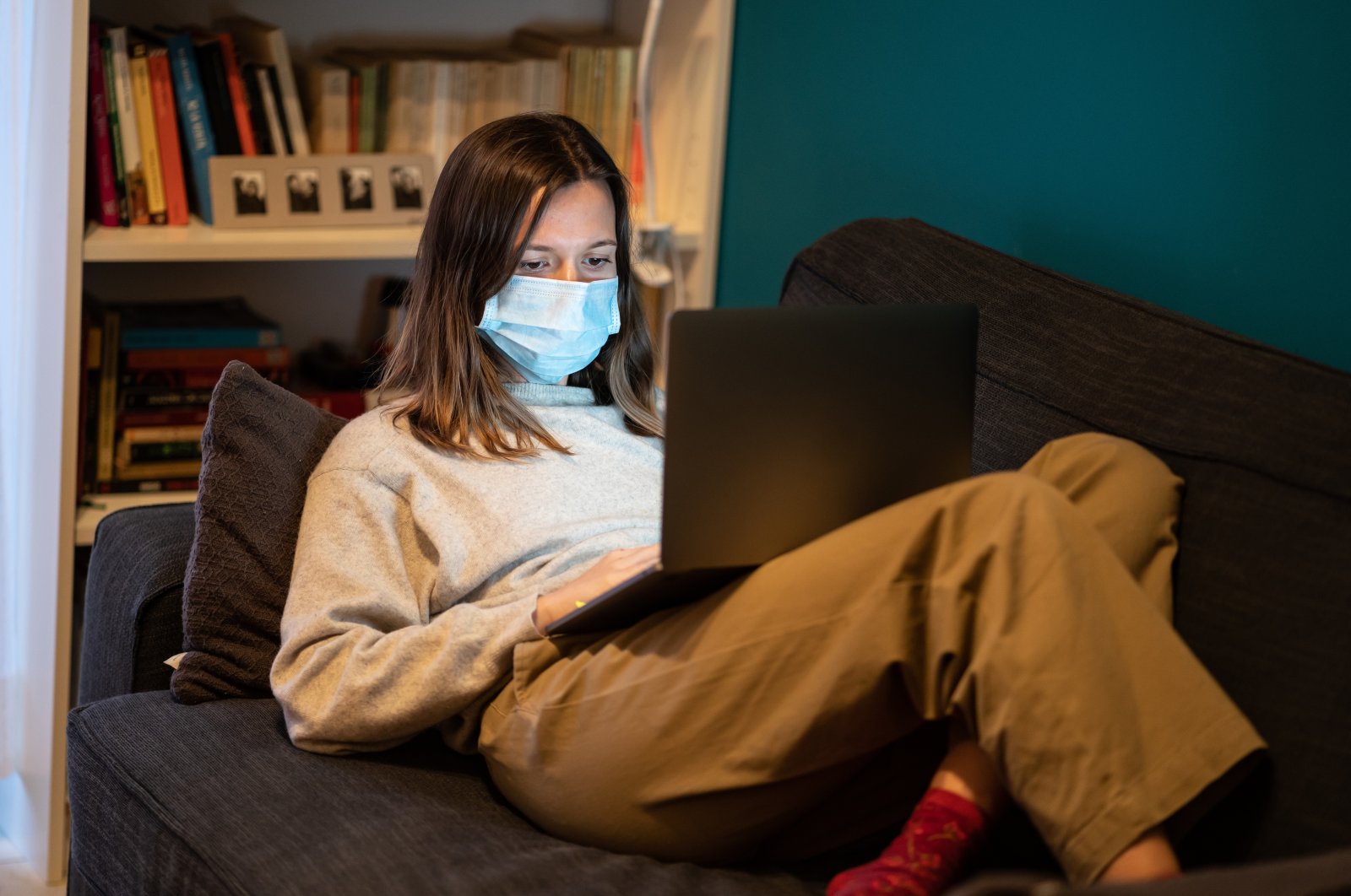 A stock photo shows a woman working from home during the COVID-19 quarantine. (Photo by Shutterstock)