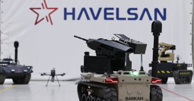 Havelsan's Barkan UGV seen in company facility, Ankara, Turkey, May 23, 2021. (AA Photo)