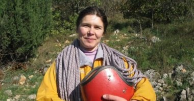 Yana Kryvosheia, the 42-year-old Ukrainian national who went missing three weeks ago while climbing Geyik Sivrisi Mountain in Antalya, Turkey. (IHA Photo)