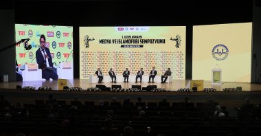 The first International Symposium on Media and Islamophobia, Ankara, Turkey, May 25, 2021. (AA Photo)