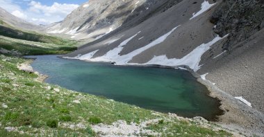 The glacial lakes formed by melting snow in the Mercan Valley in eastern Turkey are a popular destination for camping, photography and trekking enthusiasts. (AA Photo)