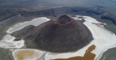A view of Lake Meke, in Konya, central Turkey, May 26, 2021. (AA PHOTO) 