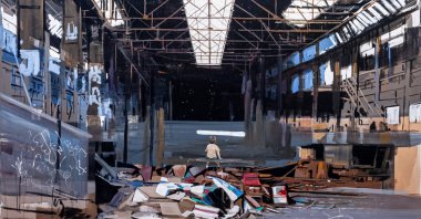 Sidar Baki, "Untitled," acrylic on canvas, 210 by 160 centimeters. (Courtesy of Contemporary Istanbul)