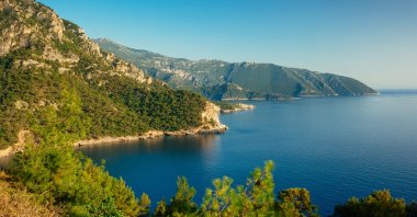 A view of the beautiful beach at Kabak Valley near Fethiye, Turkey. (Shutterstock Photo)