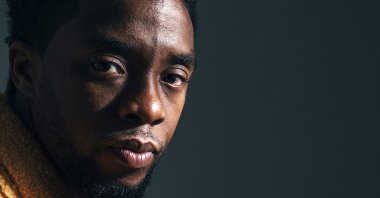 Actor Chadwick Boseman poses for a portrait in New York to promote his film, "Black Panther," U.S., Feb. 14, 2018. (AP Photo)