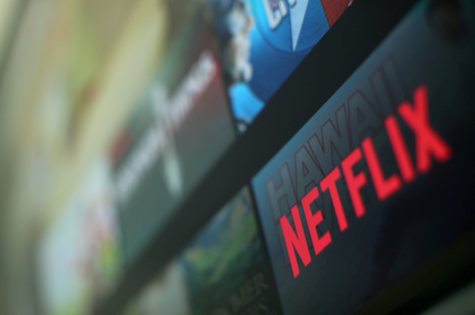 The Netflix logo is pictured on a television in this illustration photograph taken in Encinitas, California, U.S., Jan. 18, 2017. (Reuters Photo) 
