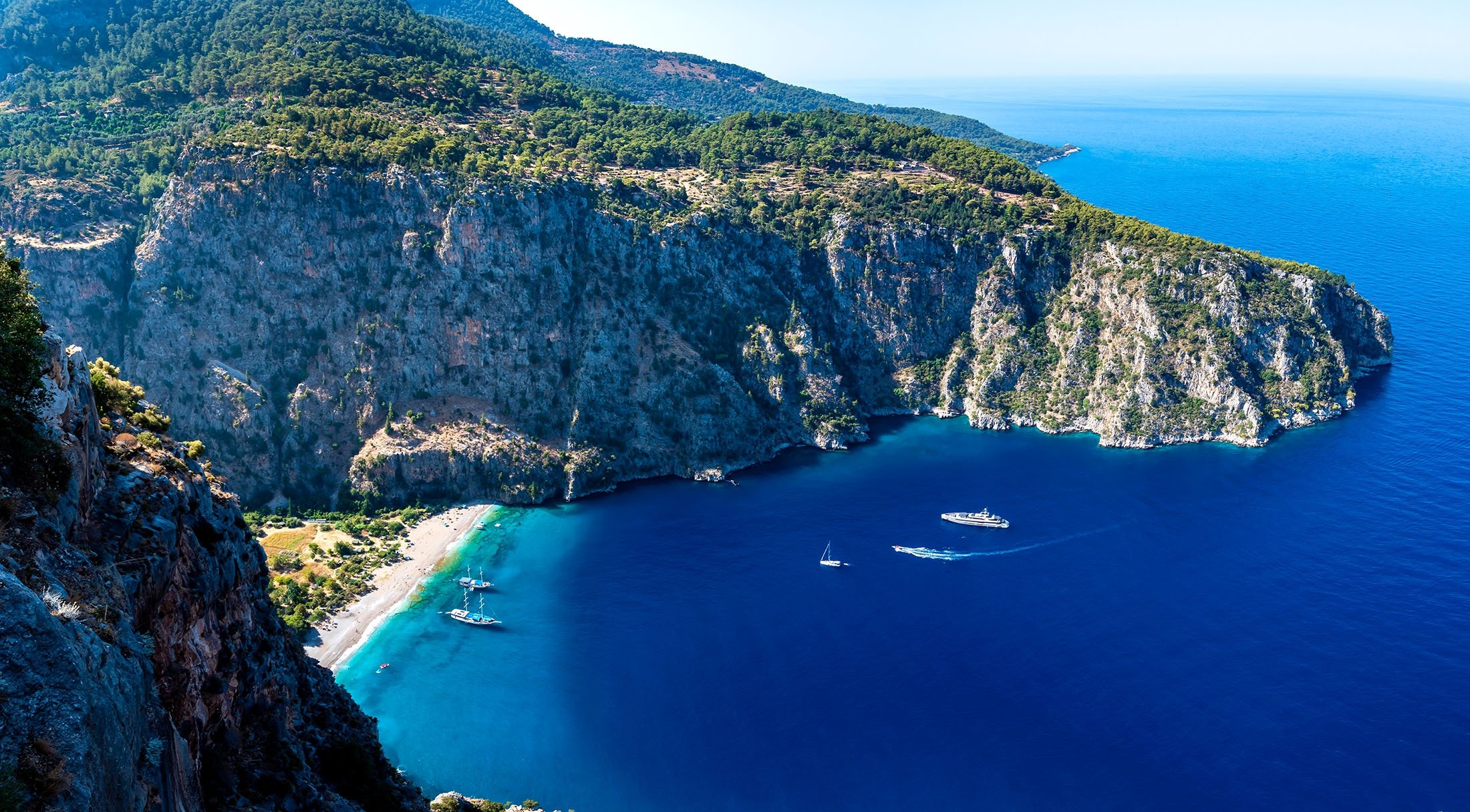 A view of Butterfly Valley in Fethiye, Turkey. (Shutterstock Photo)