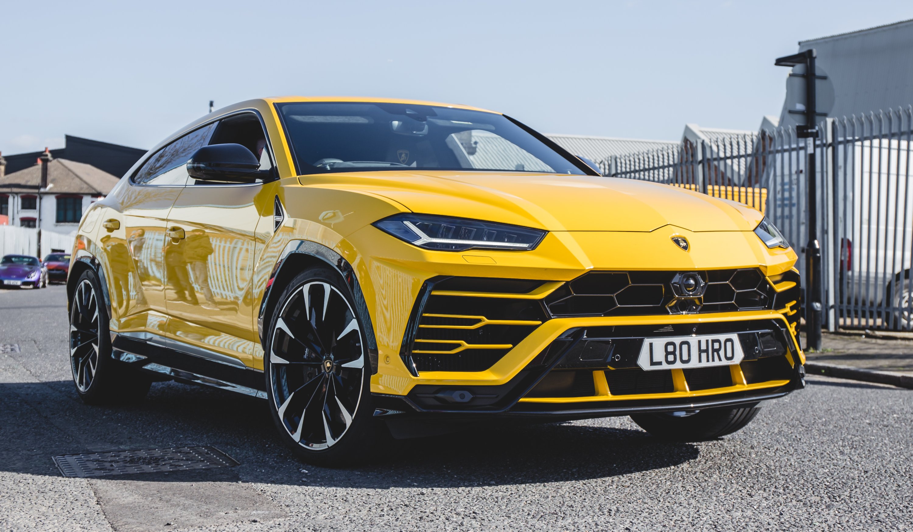 The Lamborghini Urus is displayed at "Supercar Sunday," hosted by HR Owen in Acton, London, March 24, 2019. (Getty Images)