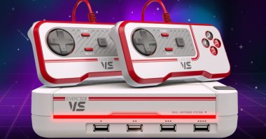 The upcoming Evercade VS home console. (Photo courtesy of Blaze Entertainment)