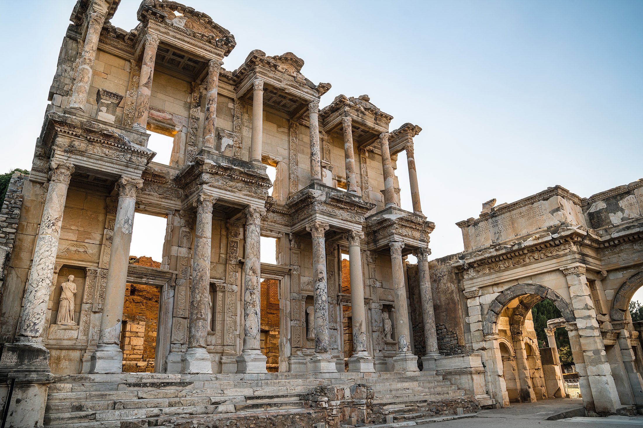 Celsius Library in the ancient city of Ephesus in Turkey. (Shutterstock Photo)