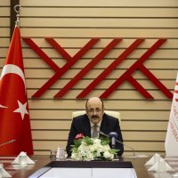 YÖK President Yekta Saraç during a press conference, Ankara, Turkey, Feb. 10, 2021. (AA)