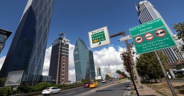 Skyscrapers are seen in the business and financial district of Levent, which comprises leading Turkish banks' and companies' headquarters, in Istanbul, Turkey, Sept. 8, 2020. (Reuters Photo)