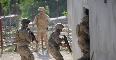 An operation was launched by the provincial gendarmerie command in eastern Diyarbakır province's Lice district, Turkey, May 26, 2021. (AA Photo)