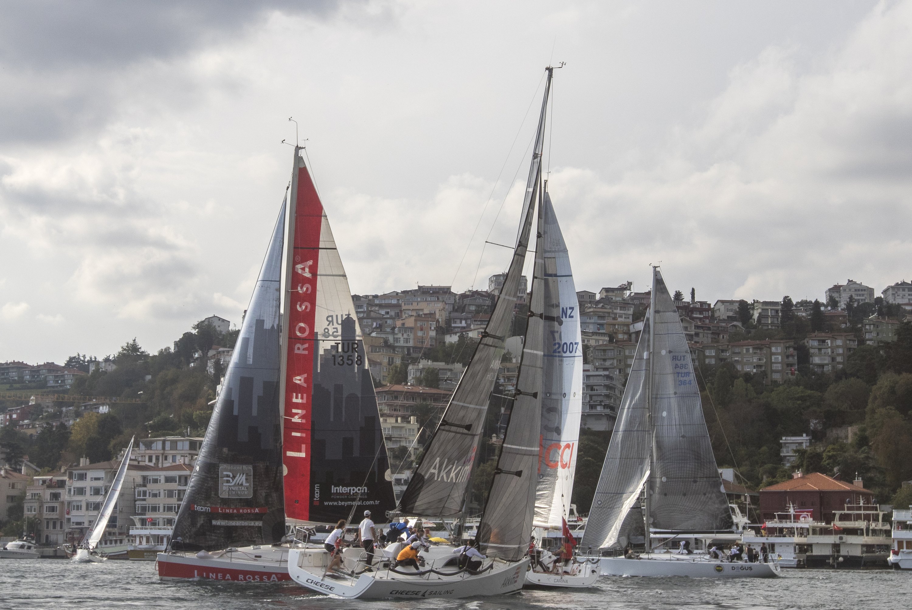 Competitors take part in the 1st Presidential International Yacht Races, Istanbul, Turkey, Oct. 29, 2020. (Courtesy of sailturkey.racing)