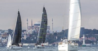 Boats take part in the 1st Presidential International Yacht Races, Istanbul, Turkey, Oct. 29, 2020. (Courtesy of sailturkey.racing)