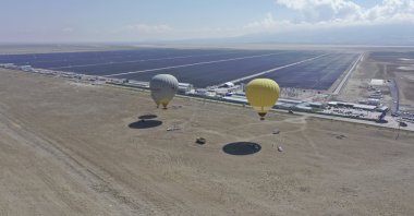 A view of the Karapınar Solar Power Plant in the central Anatolian province of Konya, Turkey, June 11, 2021. (AA Photo)