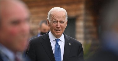 US President Joe Biden attends the G7 summit in Carbis Bay, Cornwall, England, June 11, 2021. (AFP Photo)