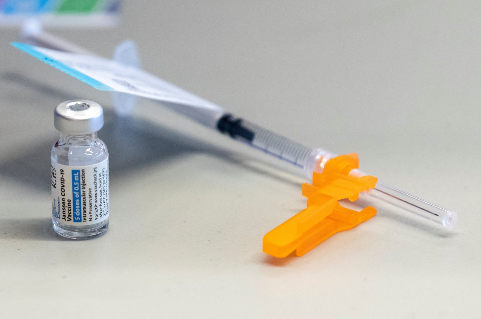 Johnson & Johnson coronavirus disease (COVID-19) vaccine is seen at the OSU Wexner Medical Center in Columbus, Ohio, U.S. March 2, 2021. (Reuters Photo)